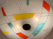 Load image into Gallery viewer, 1960s Czech Napako Glass Pendant Light