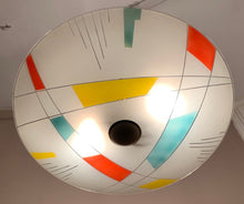 Load image into Gallery viewer, 1960s Czech Napako Glass Pendant Light