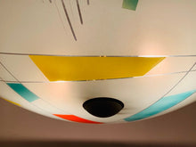 Load image into Gallery viewer, 1960s Czech Napako Glass Pendant Light