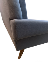 Load image into Gallery viewer, 1960s Danish 3-Seater Svend Skipper Blue Grey Sofa