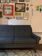 Load image into Gallery viewer, 1960s Danish 3-Seater Svend Skipper Blue Grey Sofa