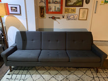 Load image into Gallery viewer, 1960s Danish 3-Seater Svend Skipper Blue Grey Sofa