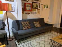 Load image into Gallery viewer, 1960s Danish 3-Seater Svend Skipper Blue Grey Sofa