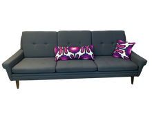Load image into Gallery viewer, 1960s Danish 3-Seater Svend Skipper Blue Grey Sofa