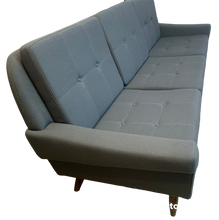 Load image into Gallery viewer, 1960s Danish 3-Seater Svend Skipper Blue Grey Sofa
