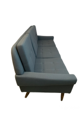 Load image into Gallery viewer, 1960s Danish 3-Seater Svend Skipper Blue Grey Sofa