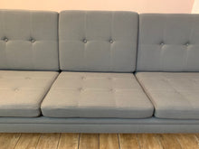 Load image into Gallery viewer, 1960s Danish 3-Seater Svend Skipper Blue Grey Sofa