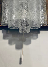 Load image into Gallery viewer, 1960s Doria Leuchten Ice Glass & Brass Wall Sconce