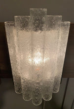 Load image into Gallery viewer, 1960s Doria Leuchten Ice Glass & Brass Wall Sconce