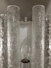 Load image into Gallery viewer, 1960s Doria Leuchten Ice Glass & Brass Wall Sconce