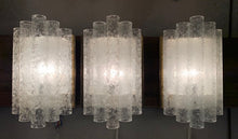 Load image into Gallery viewer, 1960s Doria Leuchten Ice Glass & Brass Wall Sconce