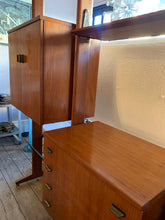 Load image into Gallery viewer, 1960s Italian Teak Wall Unit by Vittorio Dassi for Dassi