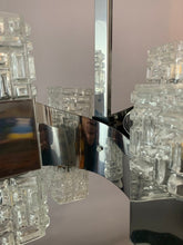 Load image into Gallery viewer, 1960s Small Italian Sciolari Chrome and Glass Pendant Light