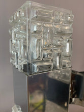 Load image into Gallery viewer, 1960s Small Italian Sciolari Chrome and Glass Pendant Light