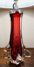 Load image into Gallery viewer, 1960s Seguso Style Ruby Red Table Lamp
