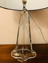 Load image into Gallery viewer, 1960s Belgium Clear Glass Table Lamp