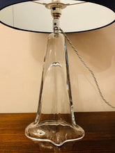 Load image into Gallery viewer, 1960s Belgium Clear Glass Table Lamp