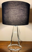 Load image into Gallery viewer, 1960s Belgium Clear Glass Table Lamp
