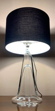 Load image into Gallery viewer, 1960s Belgium Clear Glass Table Lamp