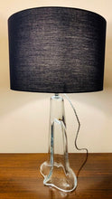 Load image into Gallery viewer, 1960s Belgium Clear Glass Table Lamp