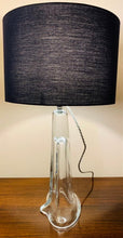 Load image into Gallery viewer, 1960s Belgium Clear Glass Table Lamp
