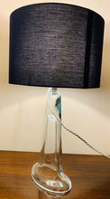 Load image into Gallery viewer, 1960s Belgium Clear Glass Table Lamp