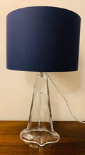 Load image into Gallery viewer, 1960s Belgium Clear Glass Table Lamp