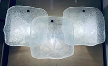 Load image into Gallery viewer, 1960s J.T Kalmar Iced Glass Wall Lights