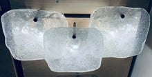 Load image into Gallery viewer, 1960s J.T Kalmar Iced Glass Wall Lights