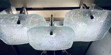 Load image into Gallery viewer, 1960s J.T Kalmar Iced Glass Wall Lights