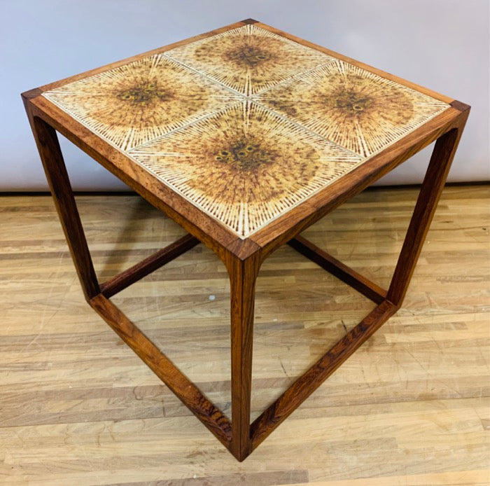 Retro tiled shop coffee table
