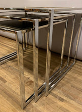 Load image into Gallery viewer, 1970s Belgium Belgo Chrom Nest of 3 Tables