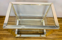 Load image into Gallery viewer, 1970s Belgium Chrome & Glass Drinks Trolley