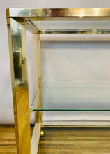 Load image into Gallery viewer, 1970s Belgium Chrome & Glass Drinks Trolley