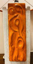 Load image into Gallery viewer, 1970s Ceramic Orange & White Abstract Table Lamp