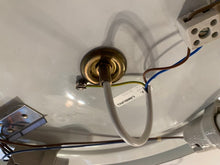 Load image into Gallery viewer, 1970s Opaque Glass Dome Glashütte Limburg Flush Mount