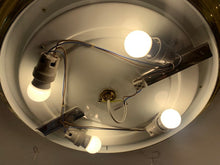 Load image into Gallery viewer, 1970s Opaque Glass Dome Glashütte Limburg Flush Mount