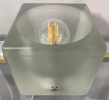 Load image into Gallery viewer, 1970s German Putzler Frosted Cube Table Lamp