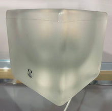 Load image into Gallery viewer, 1970s German Putzler Frosted Cube Table Lamp