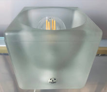Load image into Gallery viewer, 1970s German Putzler Frosted Cube Table Lamp