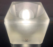 Load image into Gallery viewer, 1970s German Putzler Frosted Cube Table Lamp