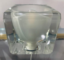 Load image into Gallery viewer, 1970s Putzler Frosted Cube Glass Table Lamp