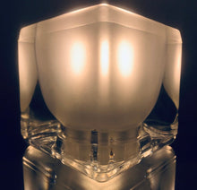 Load image into Gallery viewer, 1970s Putzler Frosted Cube Glass Table Lamp