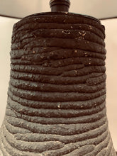 Load image into Gallery viewer, 1970s German Brown Pottery Table Lamp