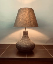 Load image into Gallery viewer, 1970s German Brown Pottery Table Lamp