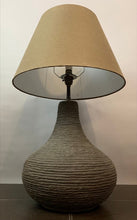 Load image into Gallery viewer, 1970s German Brown Pottery Table Lamp