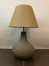 Load image into Gallery viewer, 1970s German Brown Pottery Table Lamp
