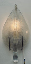 Load image into Gallery viewer, Pair of 1970s Italian Murano Glass Leaf Wall Sconces