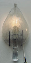 Load image into Gallery viewer, Pair of 1970s Italian Murano Glass Leaf Wall Sconces
