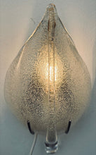 Load image into Gallery viewer, Pair of 1970s Italian Murano Glass Leaf Wall Sconces